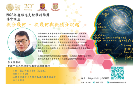 Introductory Lecture for the Shaw Prize Lecture in Mathematical Sciences 2023