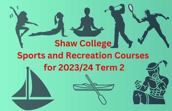 Sports & Recreation Courses for 2023/24 (Term 2)